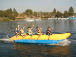 6 person recreational banana water sled towable